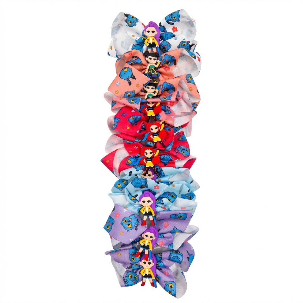 K-Pop Demom Hunter Bows- Assorted Colors. Your Choice Of One.